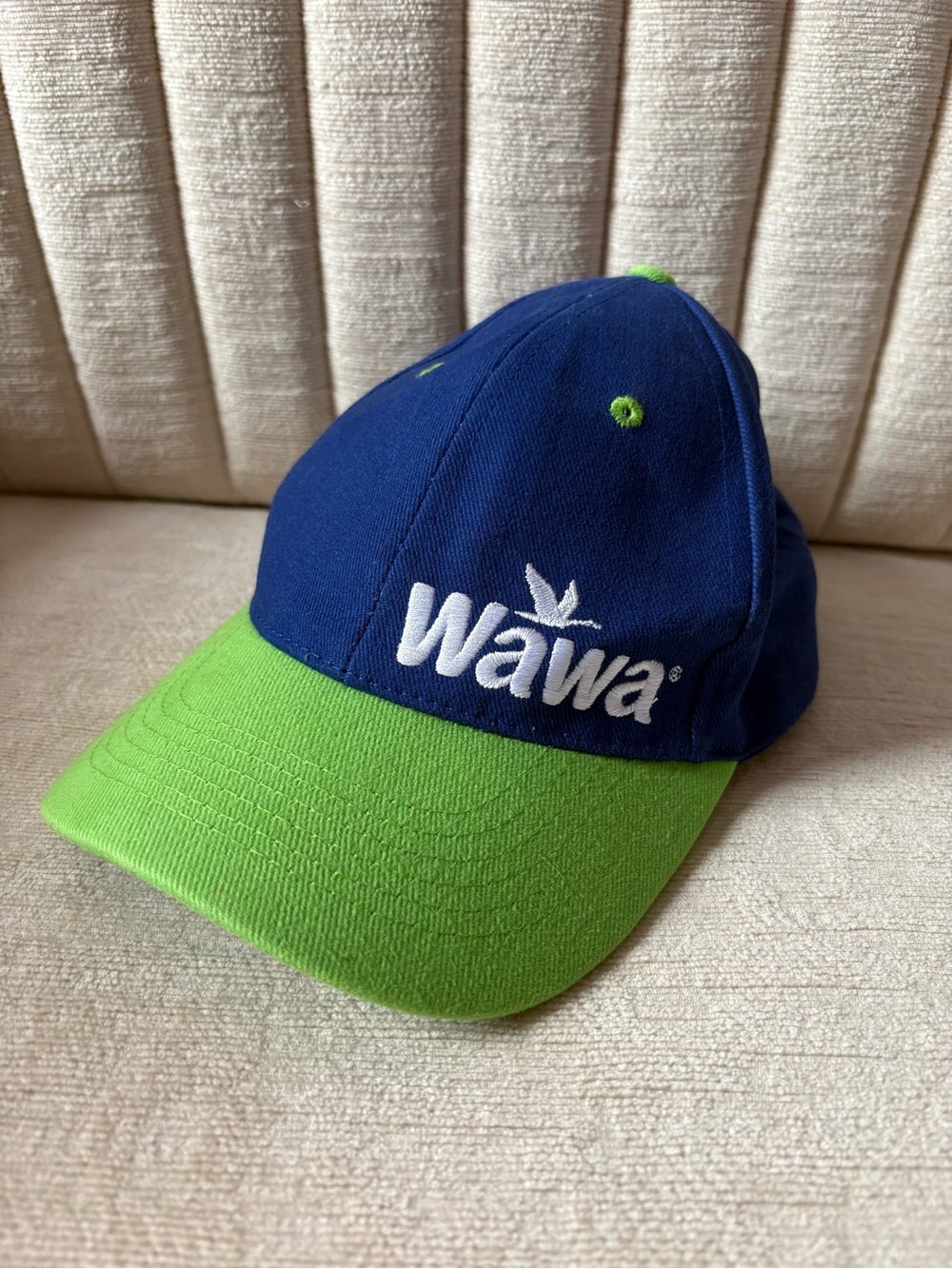 Wawa Region 6 Employee Hat Baseball Cap Blue Green Strapback Embroideredβ